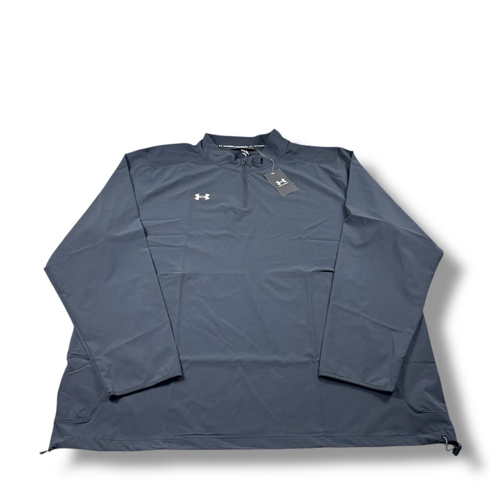 NWT Under Armour Mens UA Motivate 2.0 Long Sleeve 1/4 Zip Windbreaker Jacket 4XL